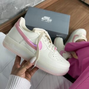 air force off white/rosa metálico (linha prime)