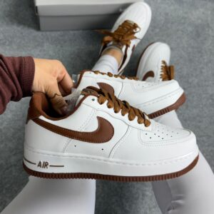 nike air force branco/marrom